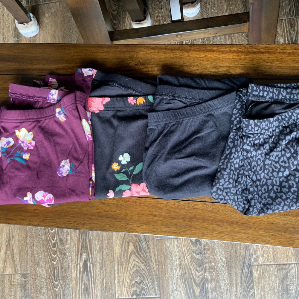 4 pairs of old navy womens leggings size L